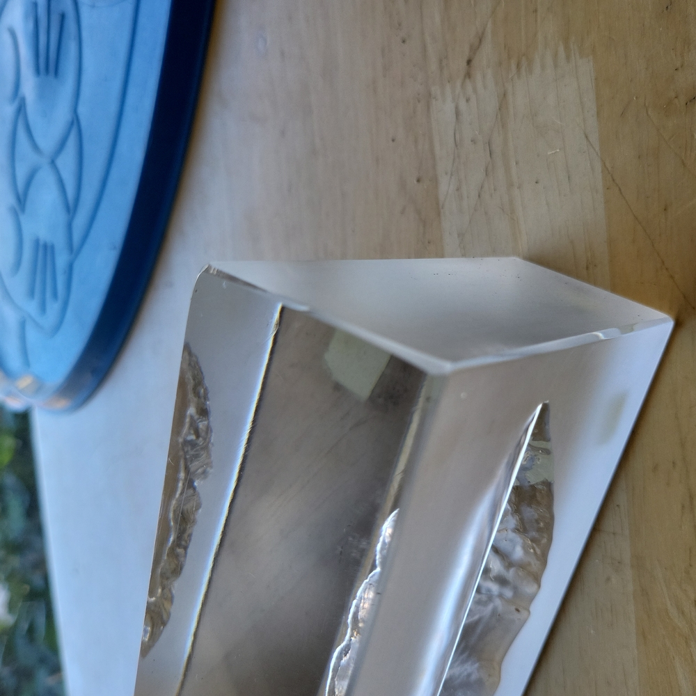 Kristulus Lead Crystal Mountain Range Paperweight - Picture 8 of 12